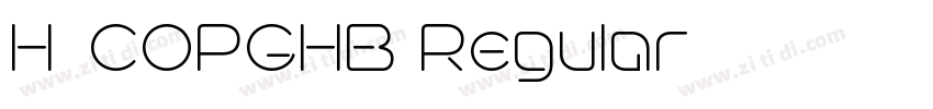 H_COPGHB Regular字体转换